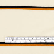 Double Stripe Tencel Jersey - Cream Mix