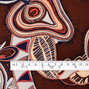 Eye Of The Strawberry Cotton Voile - Choc