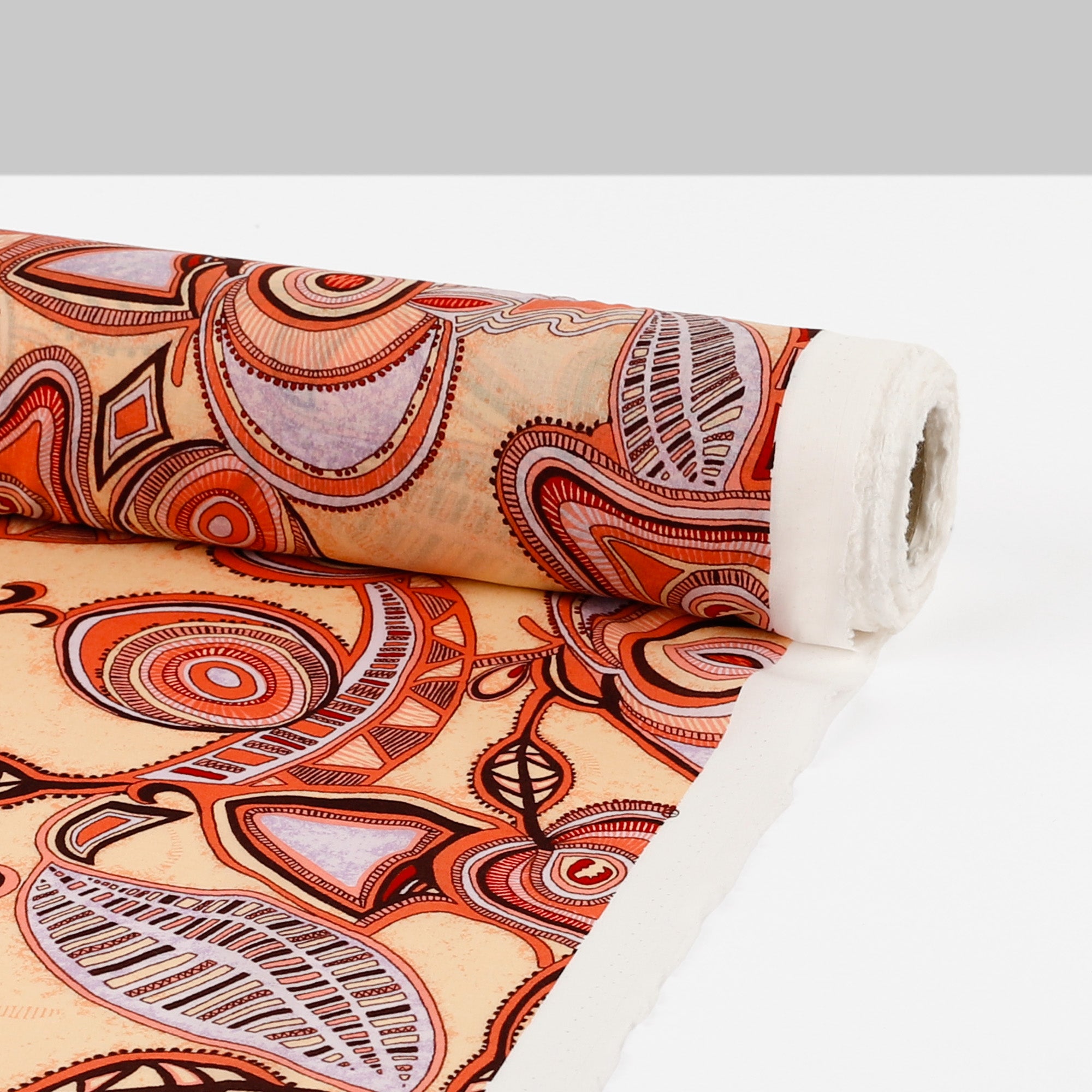 Eye Of The Strawberry Cotton Voile - Cream