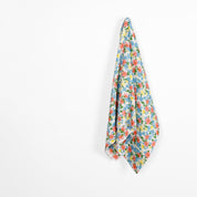 Peony Poppy Satin Backed Silk / Linen - Spring