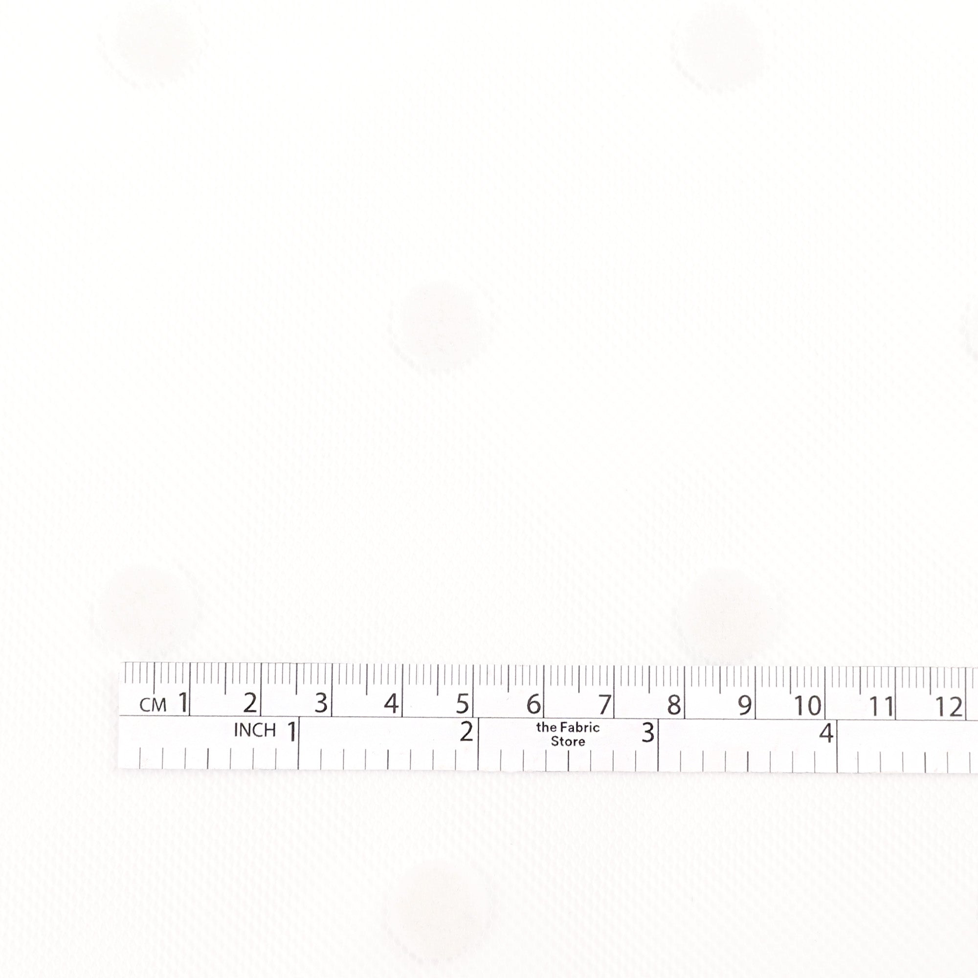 Flocked Dot Tulle - Ivory