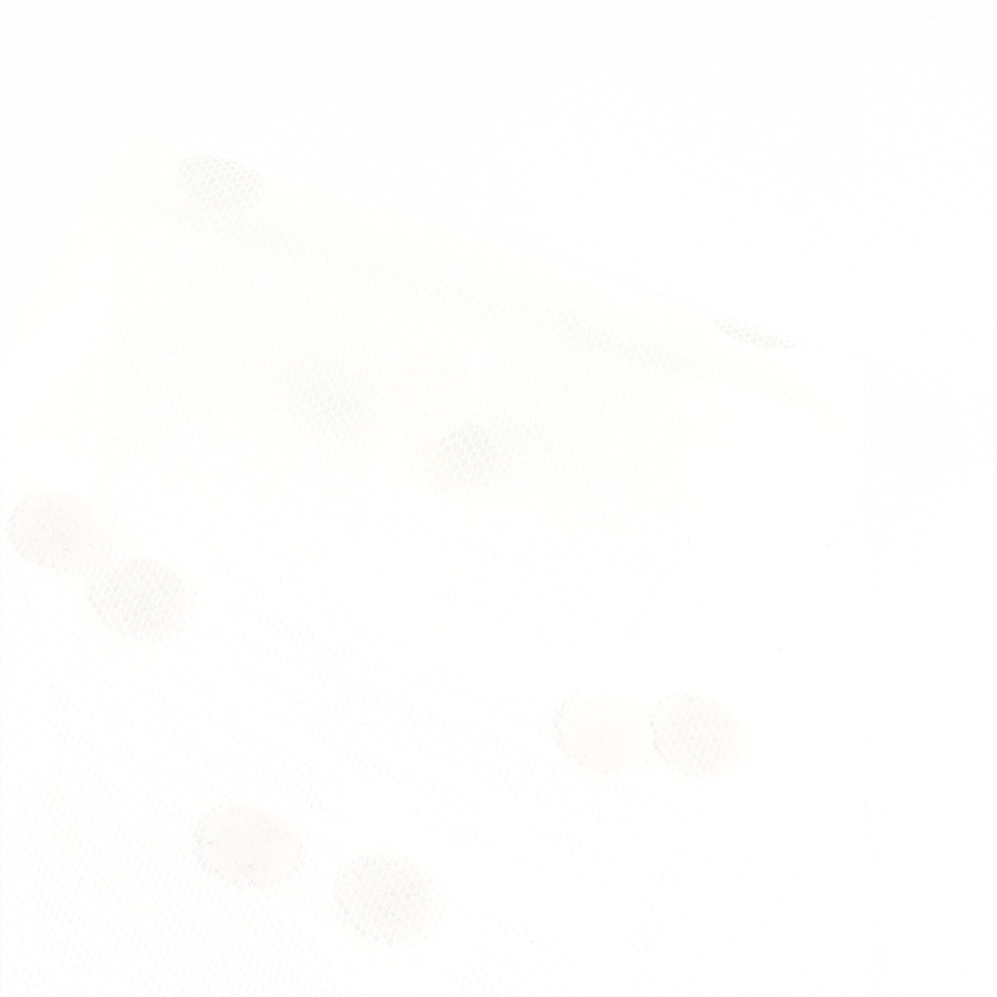 Flocked Dot Tulle - Ivory