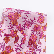 Flowering Vine Silk Georgette - Pink