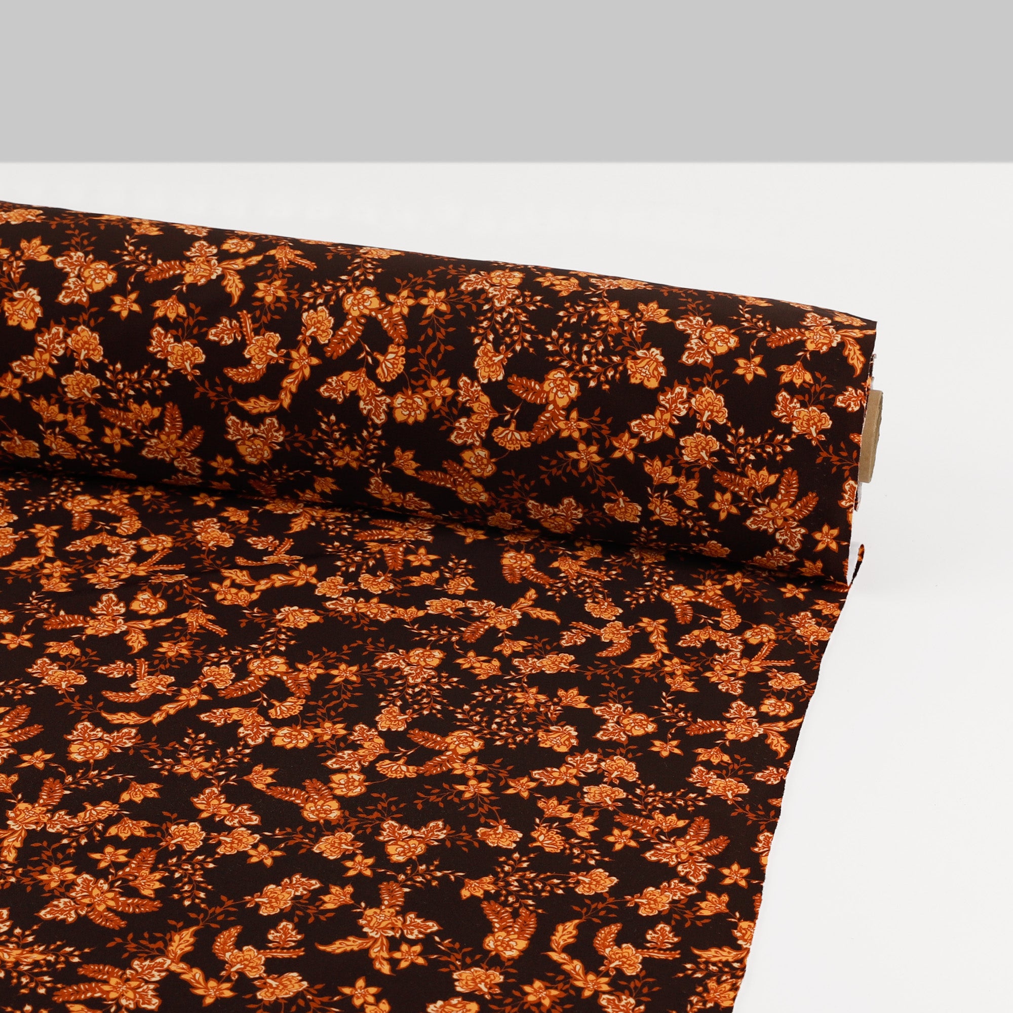 Flowering Vine Swim Jersey - Brown