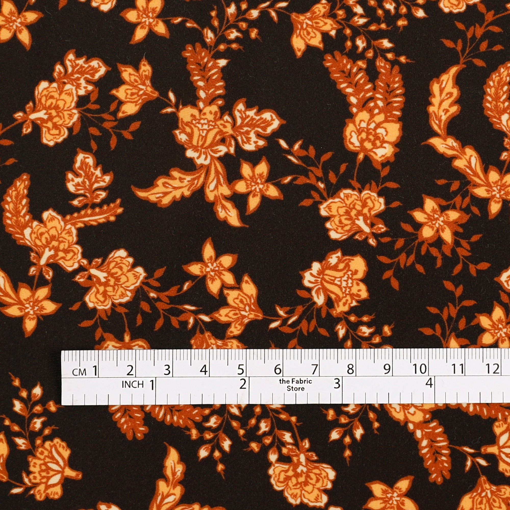 Flowering Vine Swim Jersey - Brown