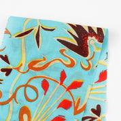 Whimsy Flourish Cotton Voile - Aqua