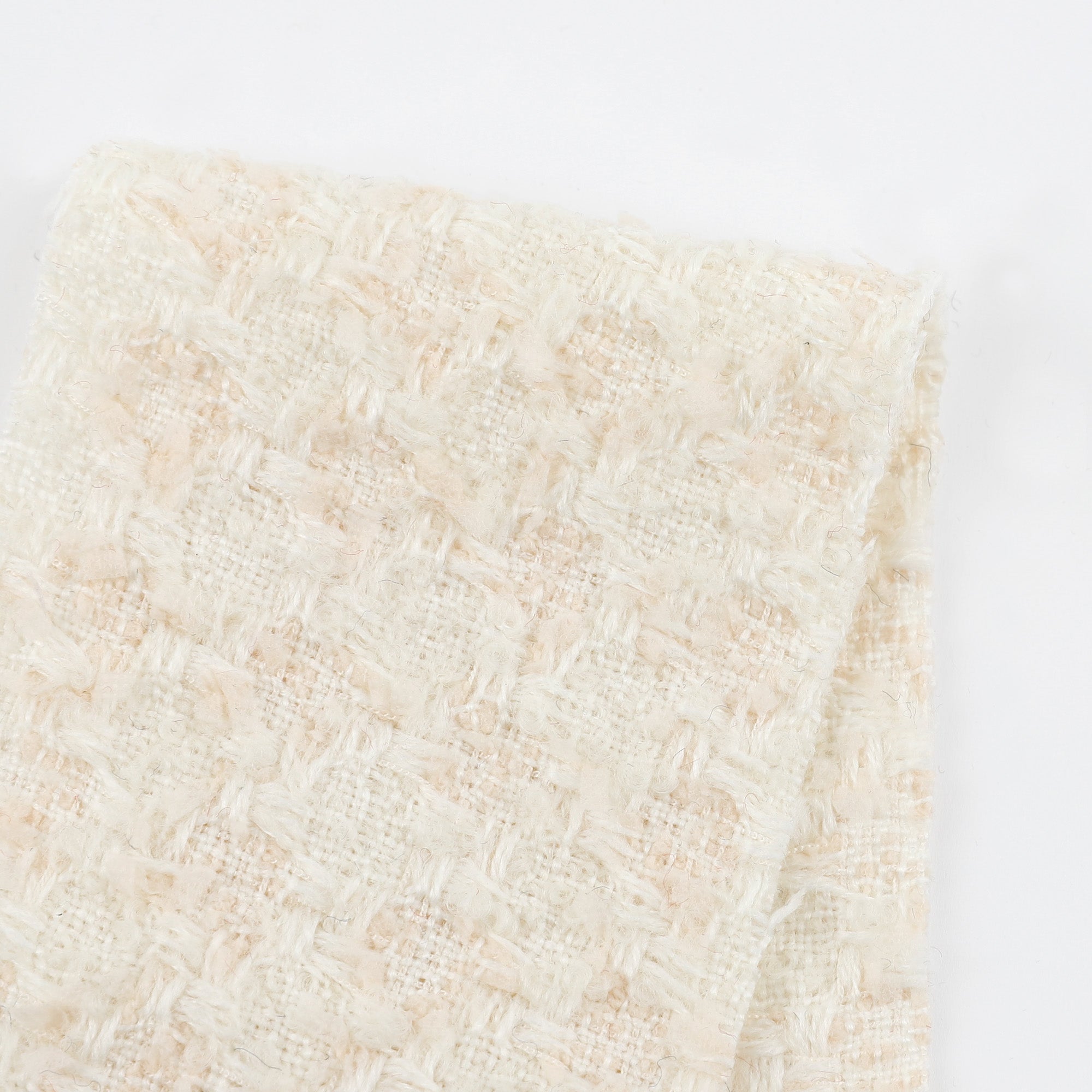 Wool Blend Tweed - Coconut