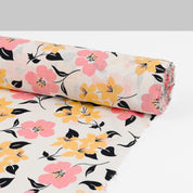 Camelia Slubby Cotton - Pink / Yellow