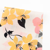 Camelia Slubby Cotton - Pink / Yellow