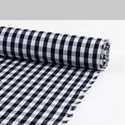Lightweight Cotton Gingham - Dark Navy