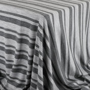 Pure Merino Jersey Stripe - Grey