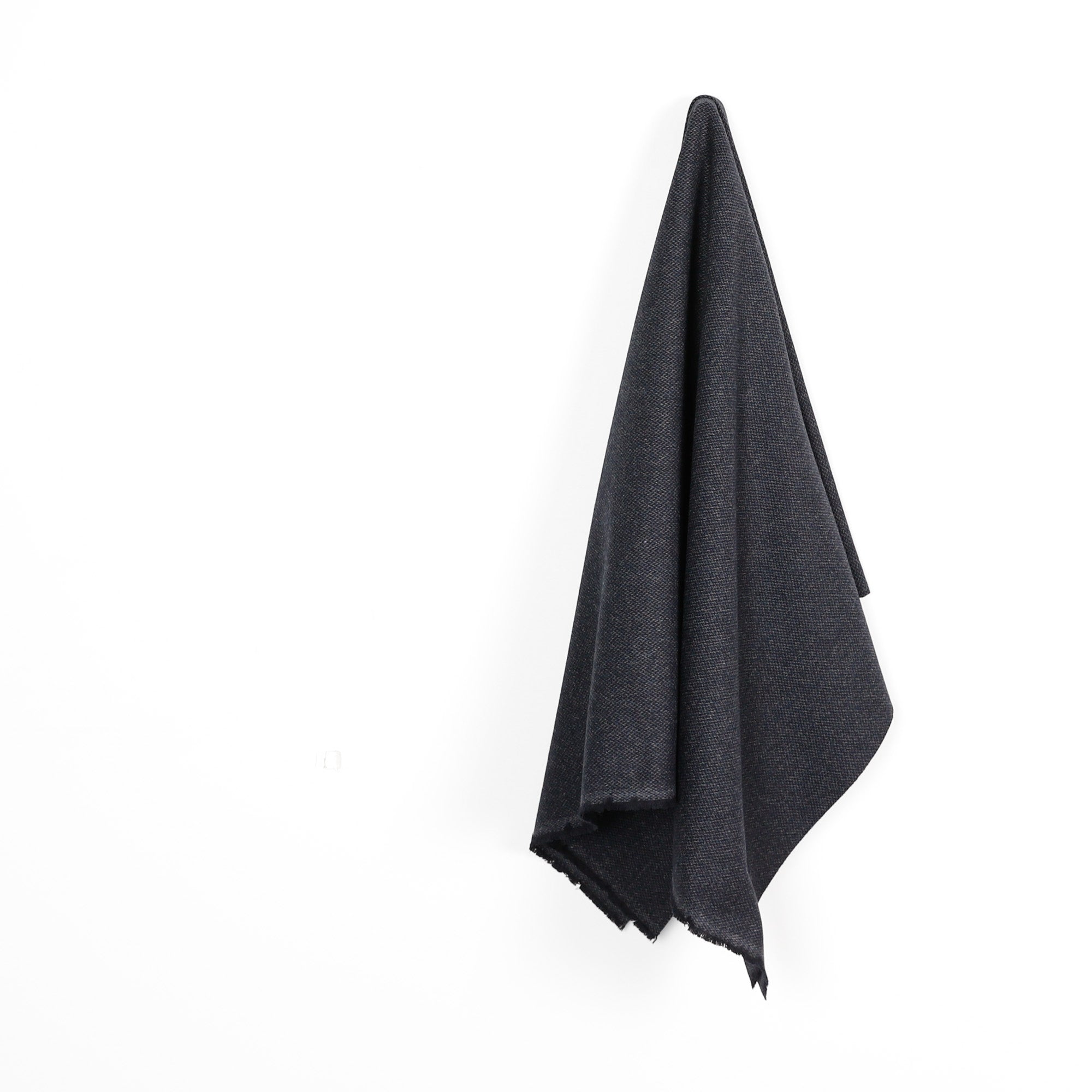 Wool Blend Tweed Coating - Night Sky