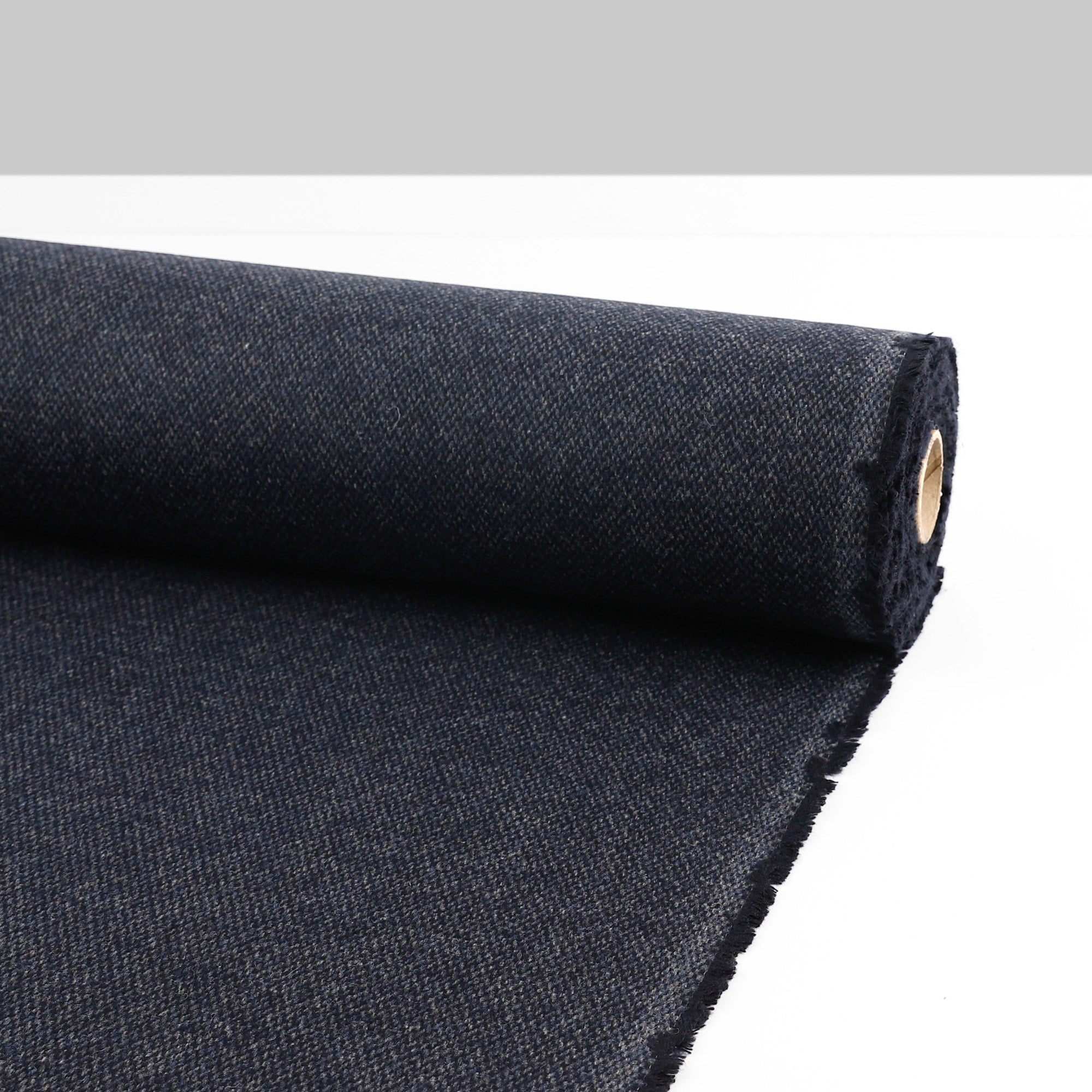 Wool Blend Tweed Coating - Night Sky