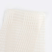 Sheer Check Silk - Warm Ivory