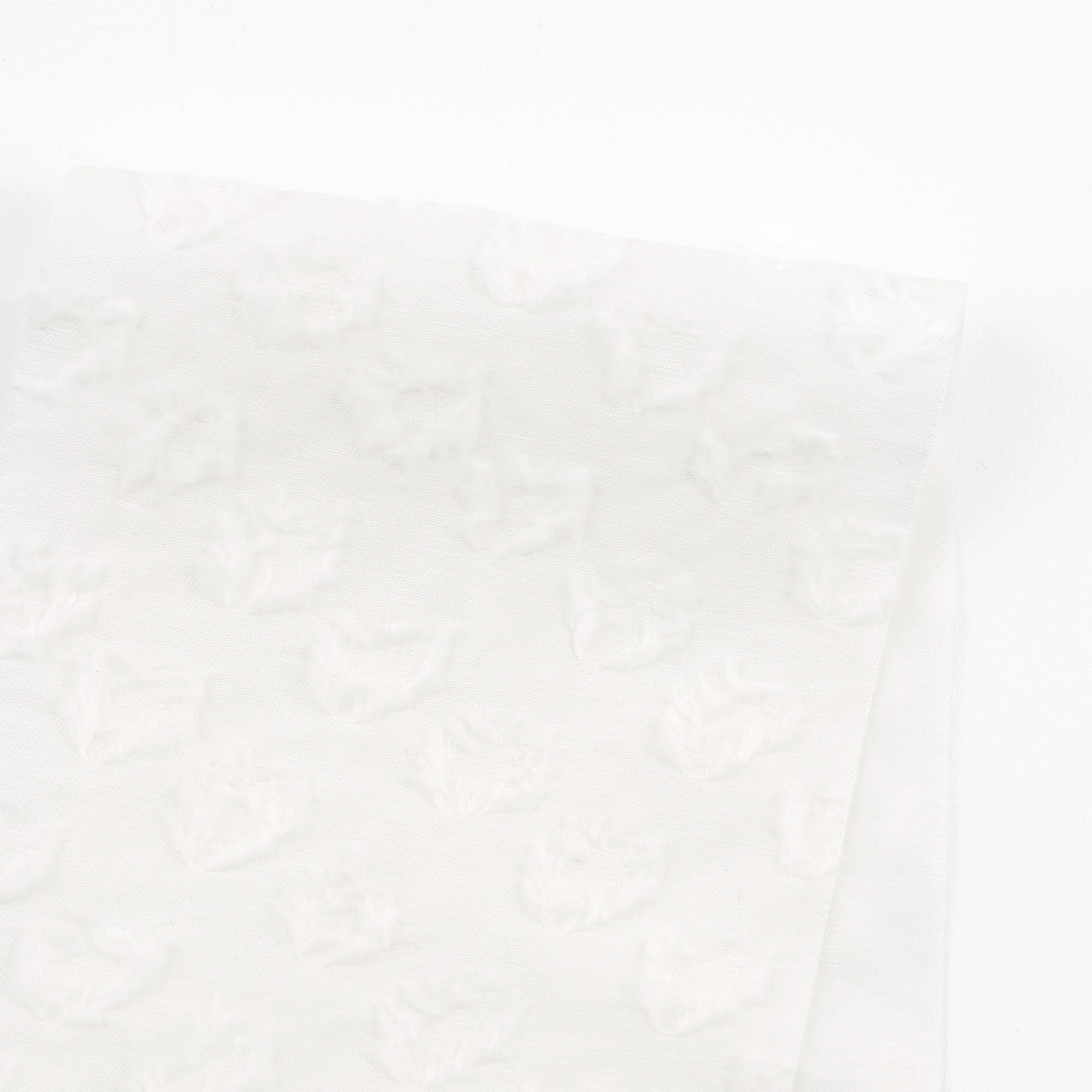 Clip Jacquard Cotton / Nylon Shirting - Ivory