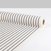 Hairline Pinstripe Cotton Twill - Ink