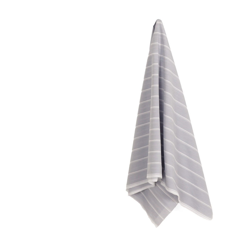 Broken Stripe Cotton / Poly - Navy / White