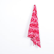 Tie Dye Diamond Cotton / Viscose - Raspberry