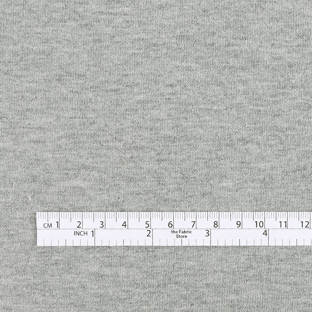 Heavyweight Cotton Jersey - Ash Marle