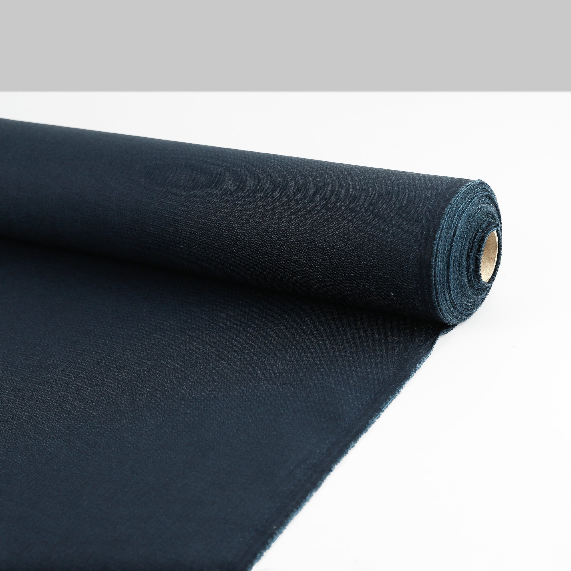 Stretch Herringbone Cotton / Poly - Ink