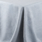 Small Houndstooth Linen - Wedgewood