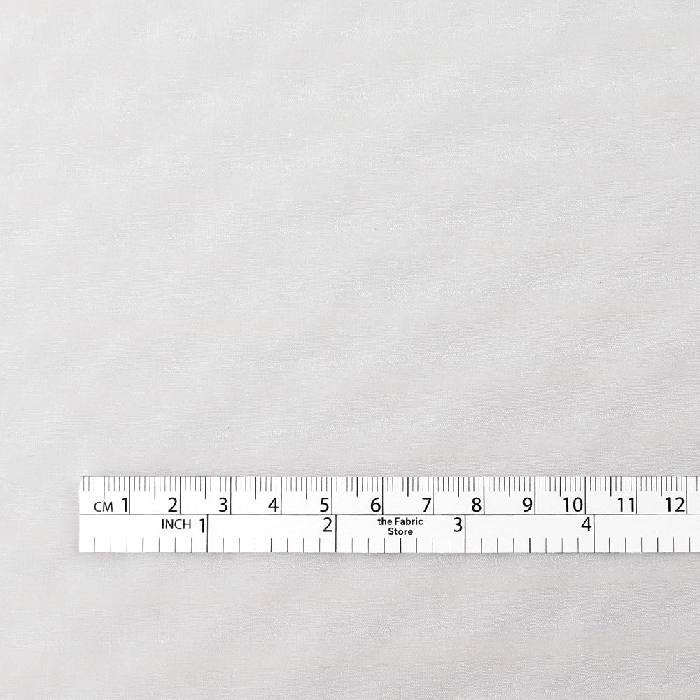 Houndstooth Silk / Cotton Voile - Ivory