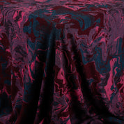 Marbled Magma Merino Jacquard - Jewel