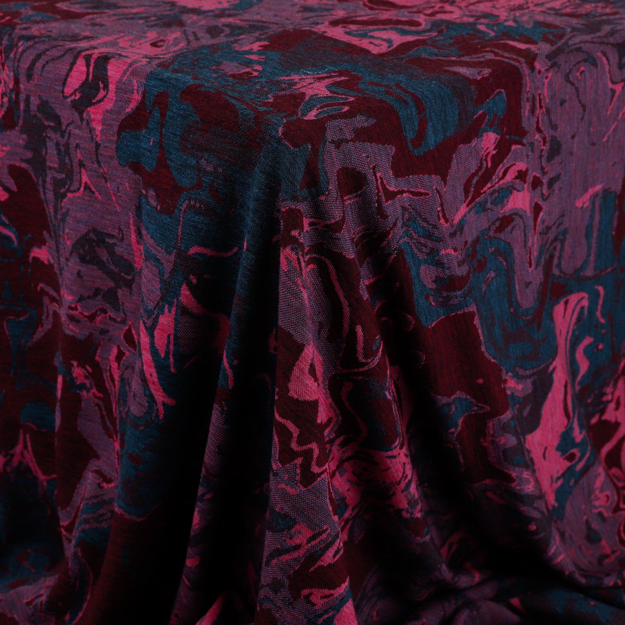 Marbled Magma Merino Jacquard - Jewel