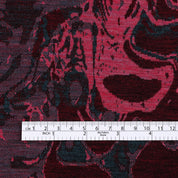 Marbled Magma Merino Jacquard - Jewel