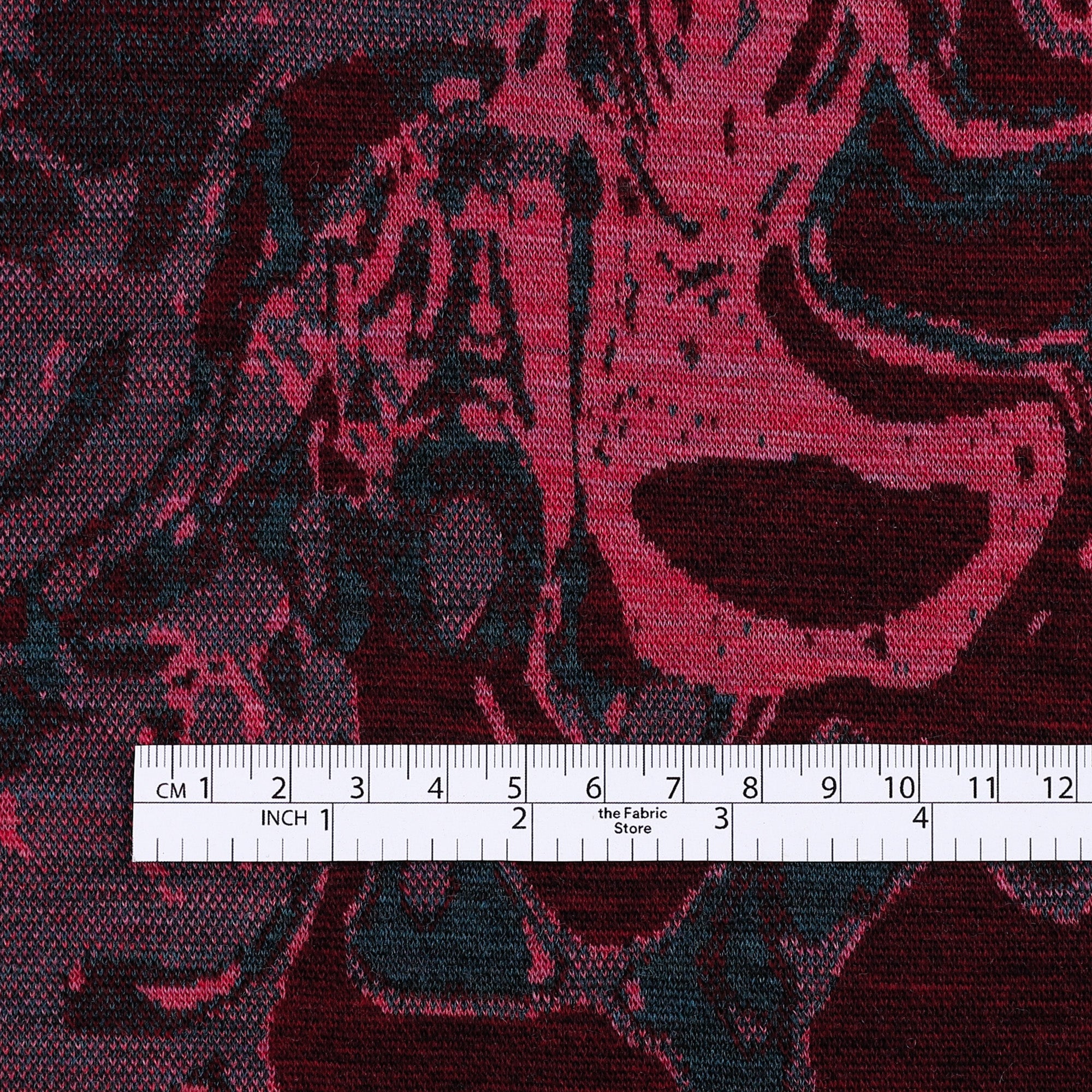 Marbled Magma Merino Jacquard - Jewel