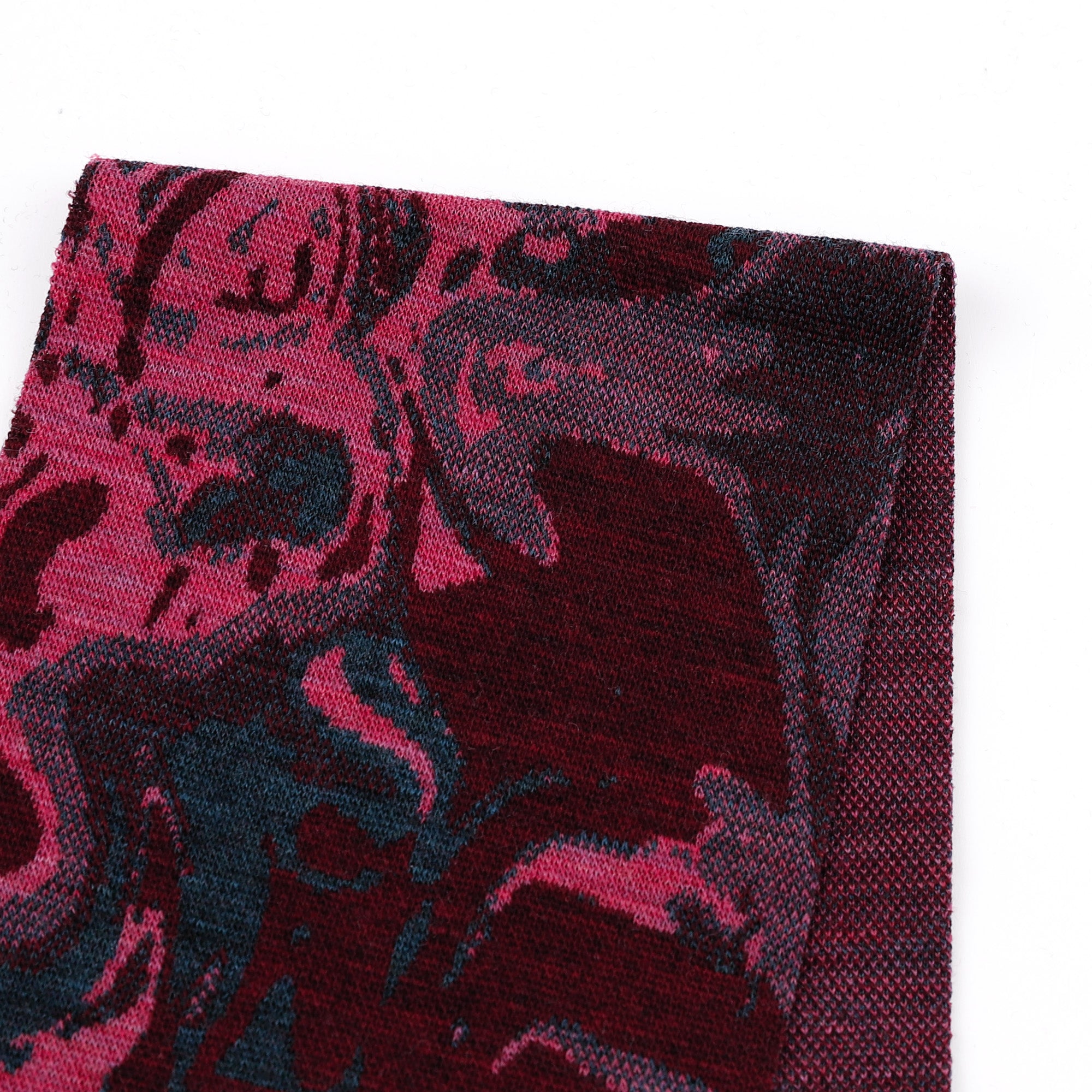Marbled Magma Merino Jacquard - Jewel