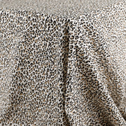 Leopard Print Cotton Shirting - Natural