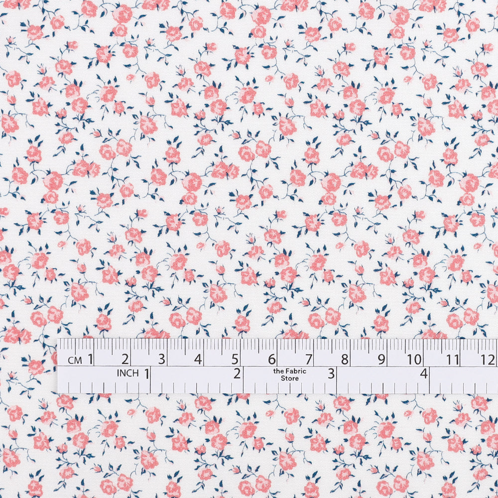 Liberty Kingly Cotton - Rose Vine / B