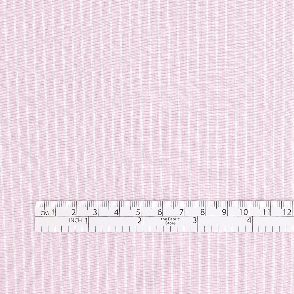 Lightweight Stripe Lyocell / Cotton - Aster
