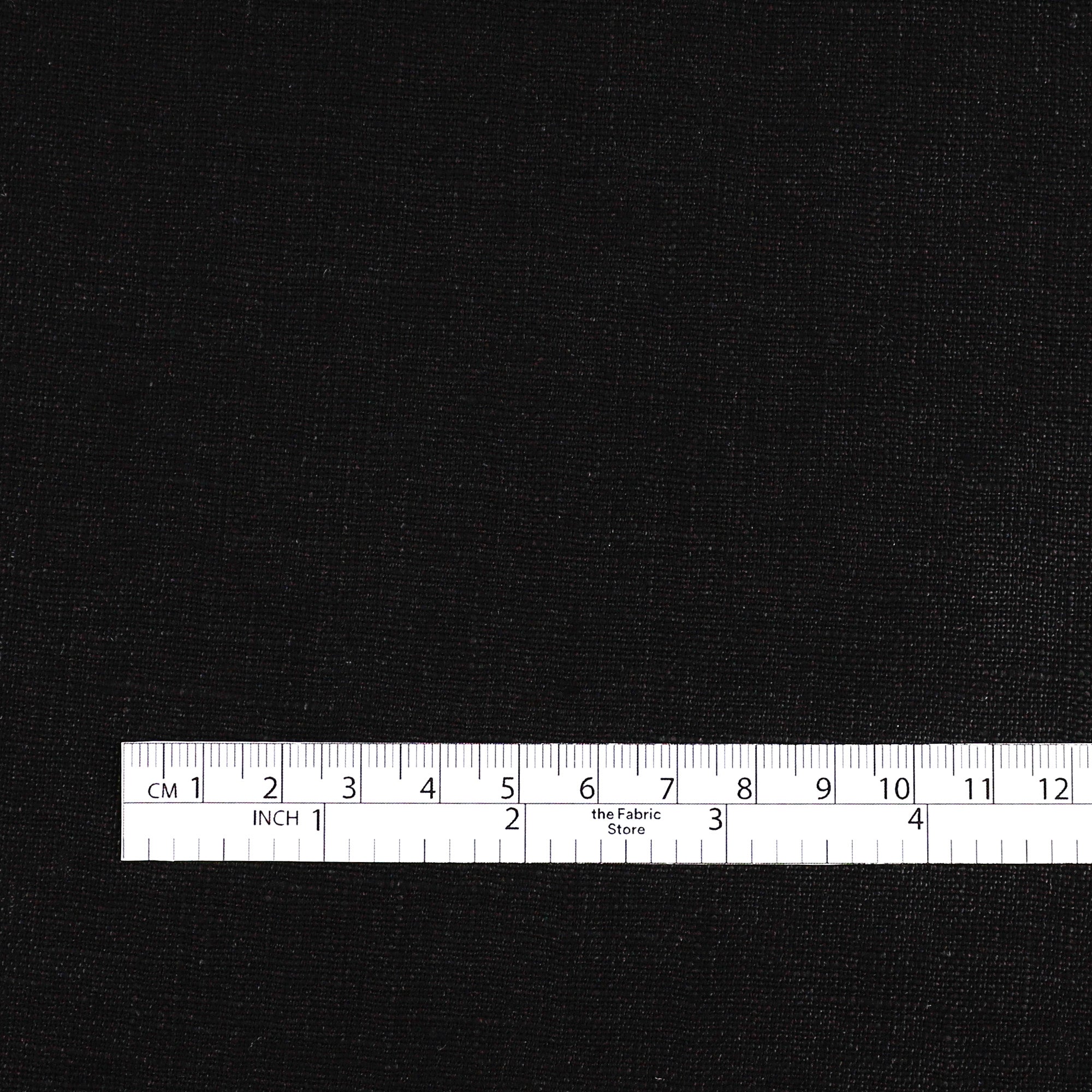 Plain Weave Midweight Linen - Black