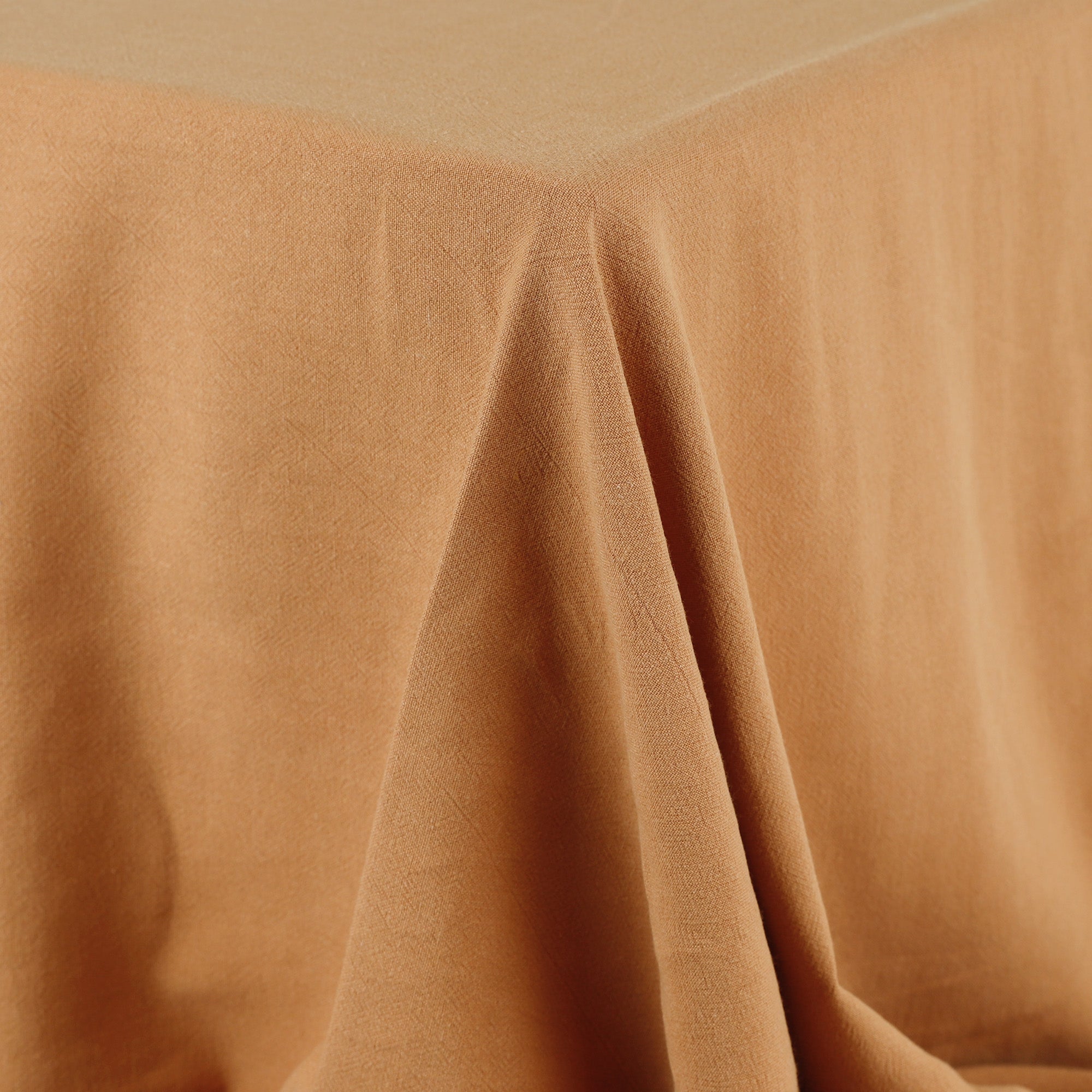 Slubby Linen / Rayon Crepe - Gingerbread