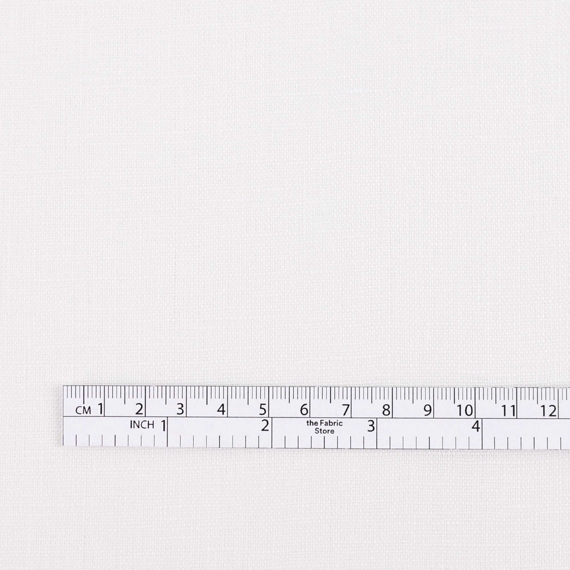 Plain Weave Midweight Linen - White