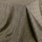 Line Dot Stretch Cotton - Black