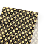 Line Dot Stretch Cotton - Black