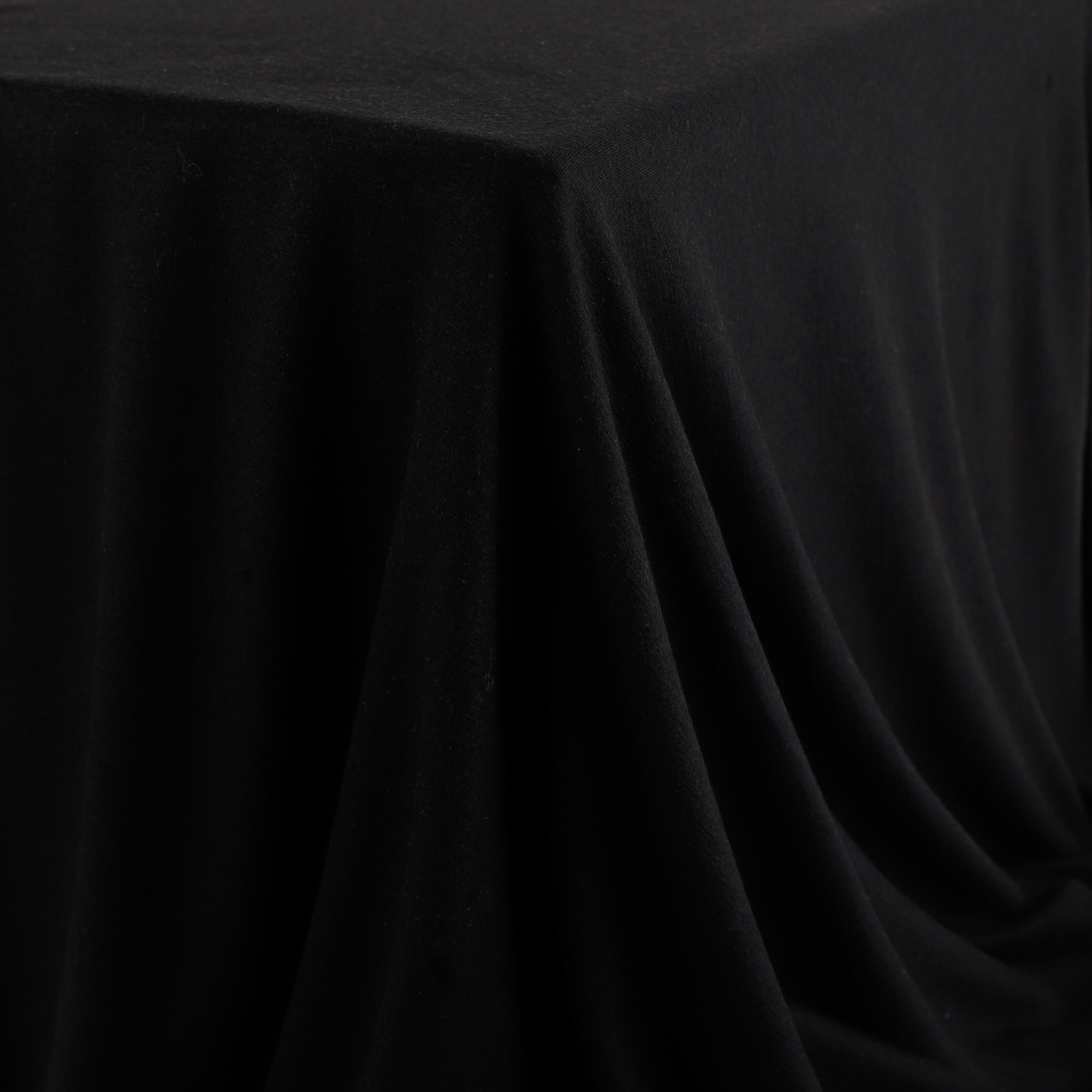 Midweight Pure Merino Interlock - Black