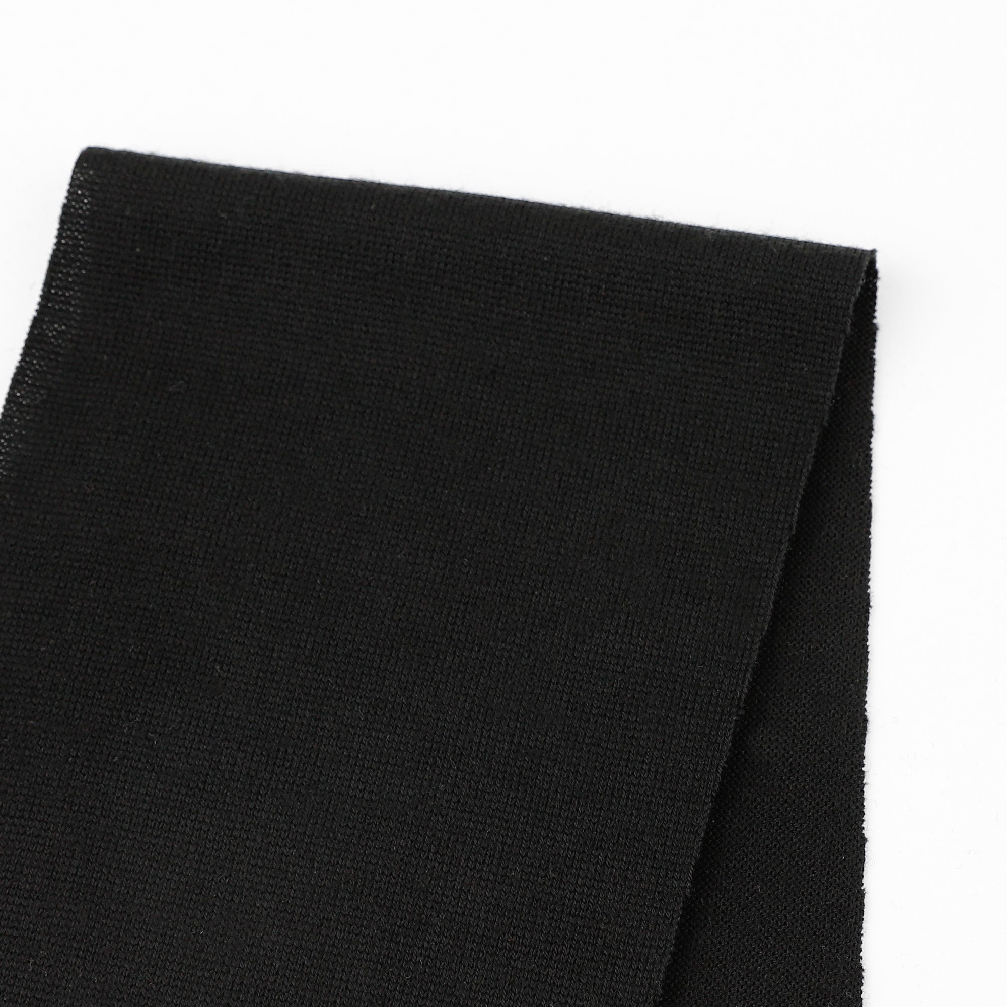 Heavyweight Pure Merino Jersey - Black
