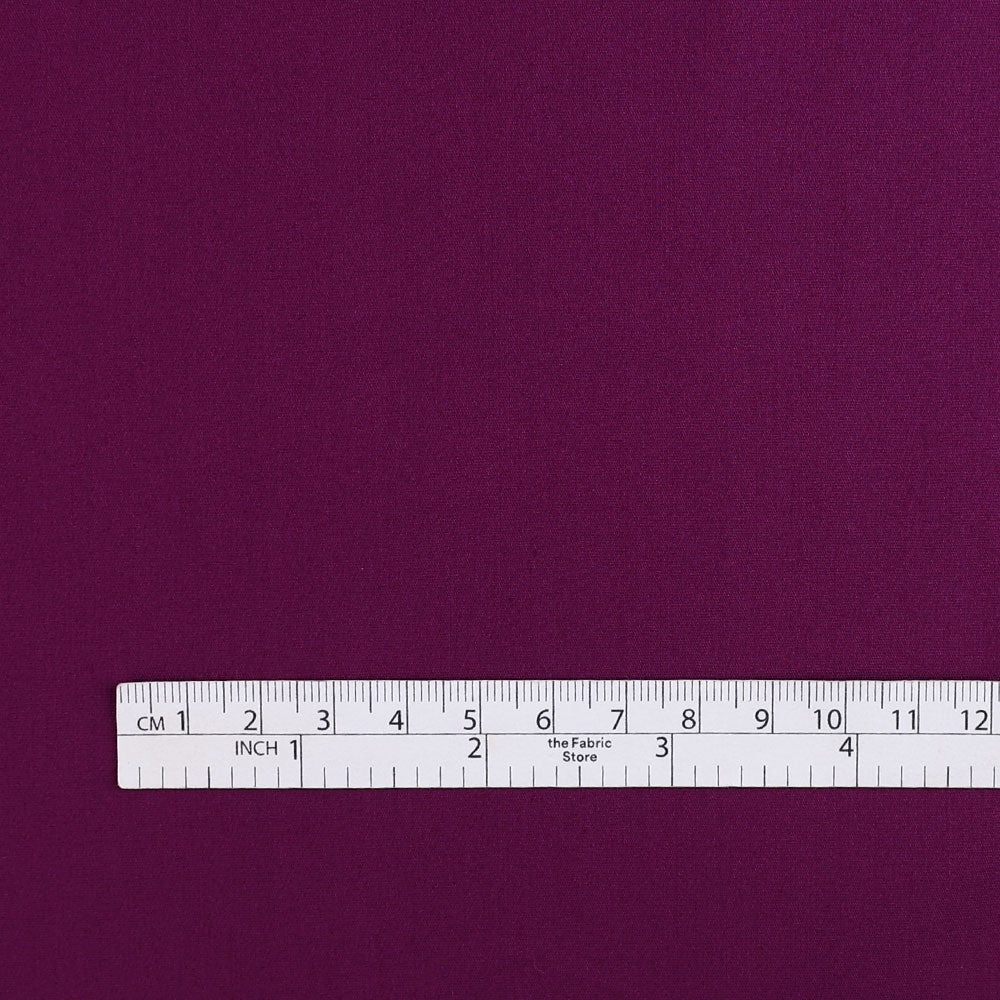 Stretch Cotton / Nylon Poplin - Dark Magenta