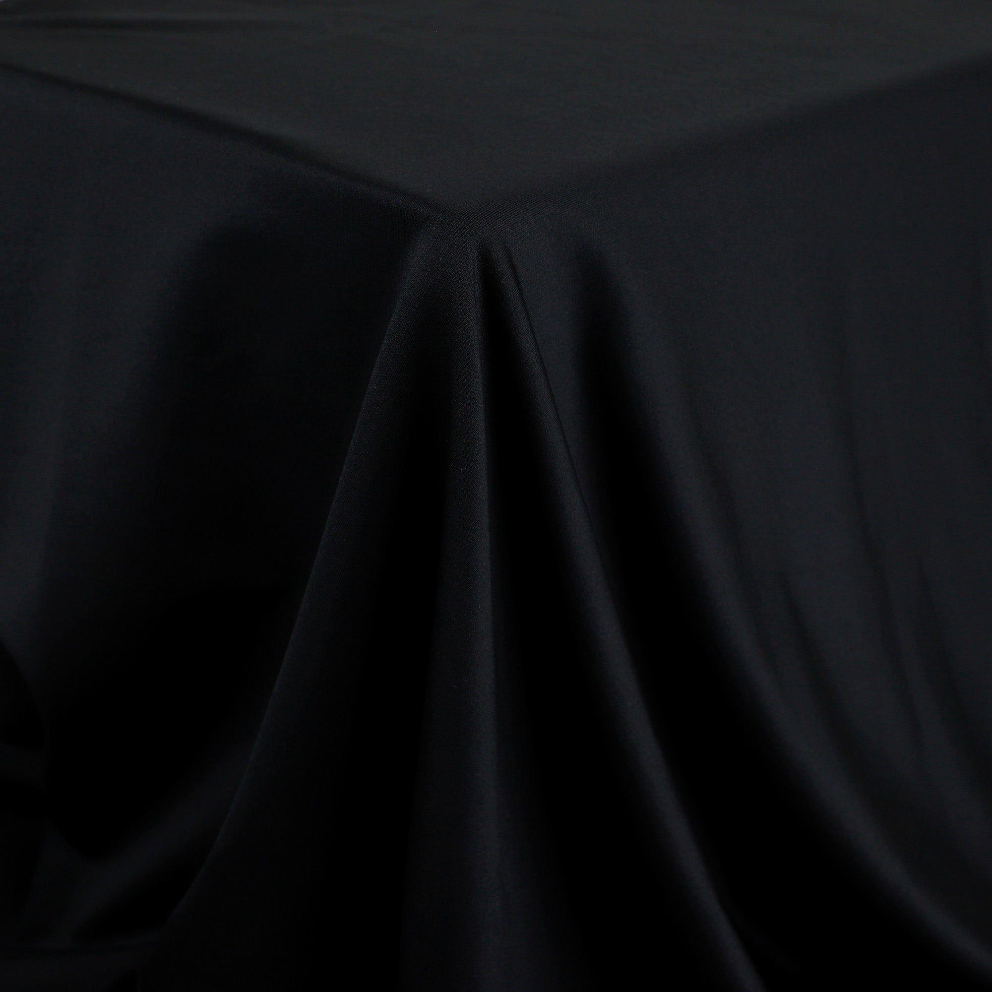 Stretch Fleeceback Poly / RWS Merino Sweatshirting - Black