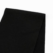 Merino Herringbone Sweatshirting - Black