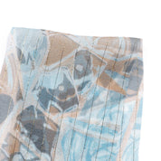 Mosaic Metallic Pinstripe Silk Georgette - Bronze / Blue