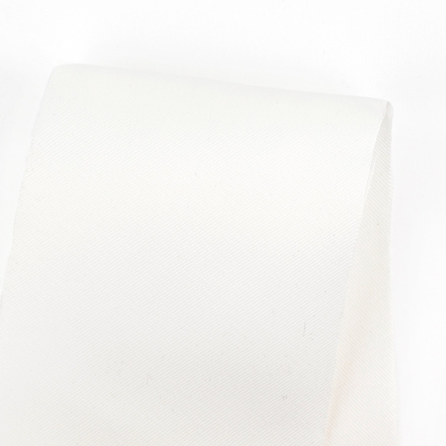Midweight Poly Twill Suiting - White