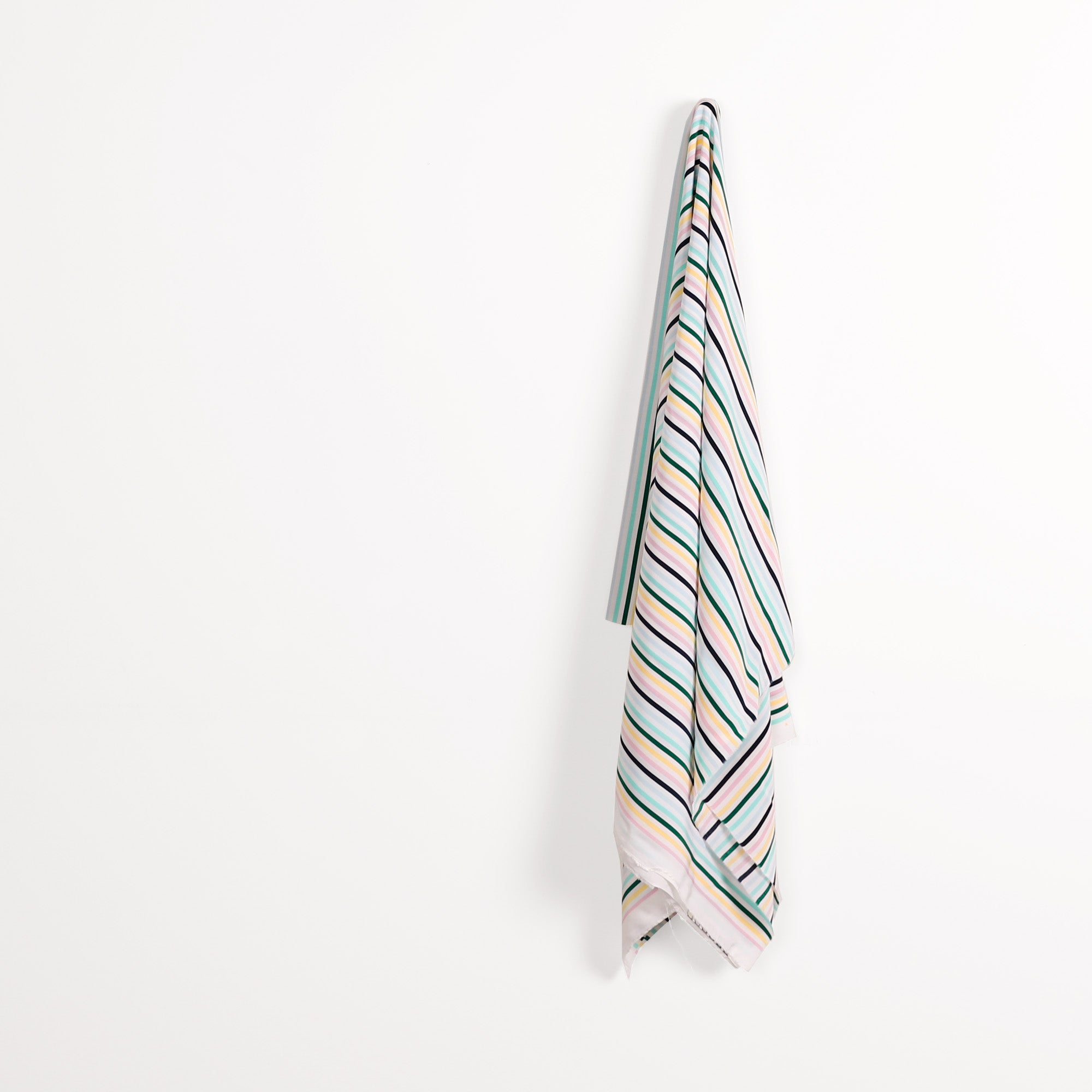 Fun Fair Stripe Viscose Crepe De Chine - Multi