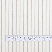 Music Stripe Slubby Cotton / Poly - Beige