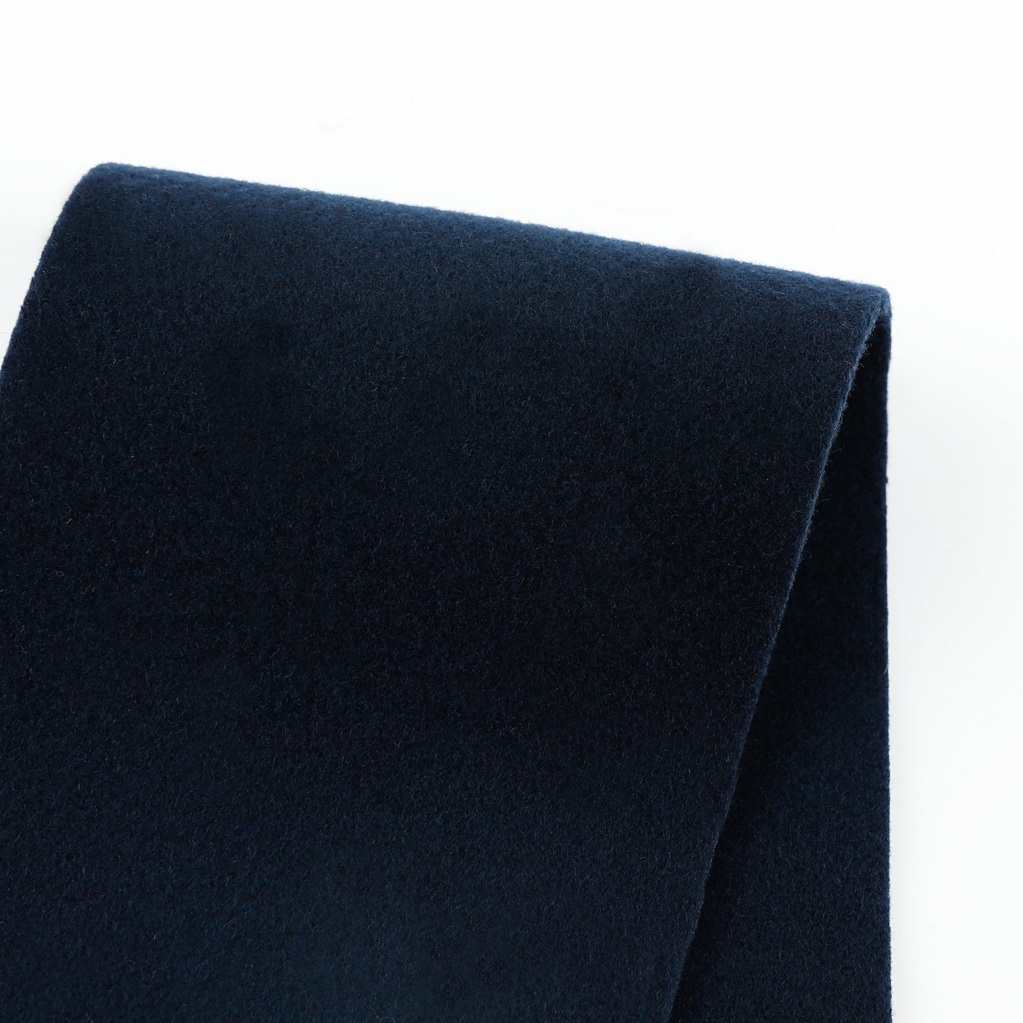 Virgin Wool / Poly Melton Coating - Dark Navy