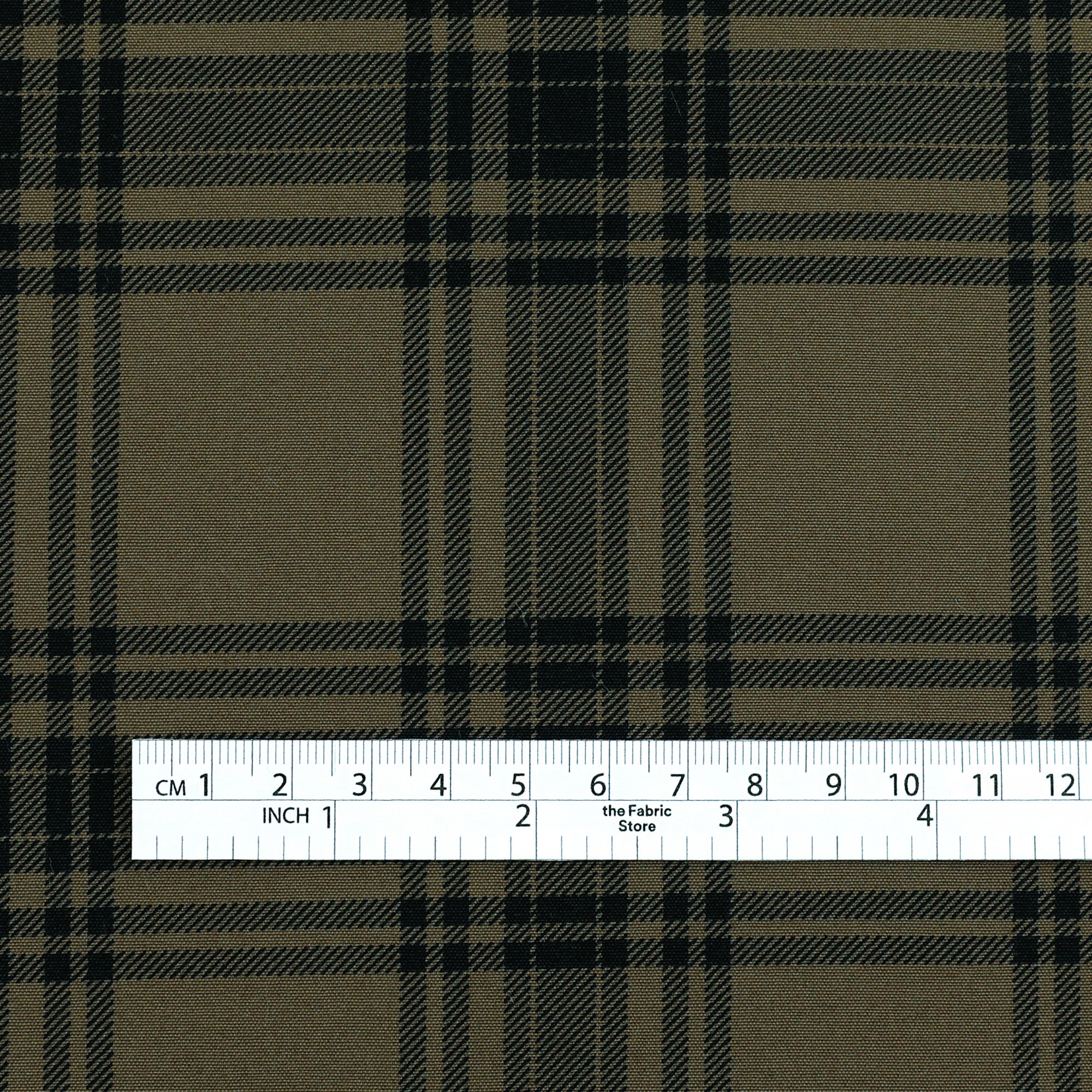 Printed Plaid Midweight Cotton - Fallow